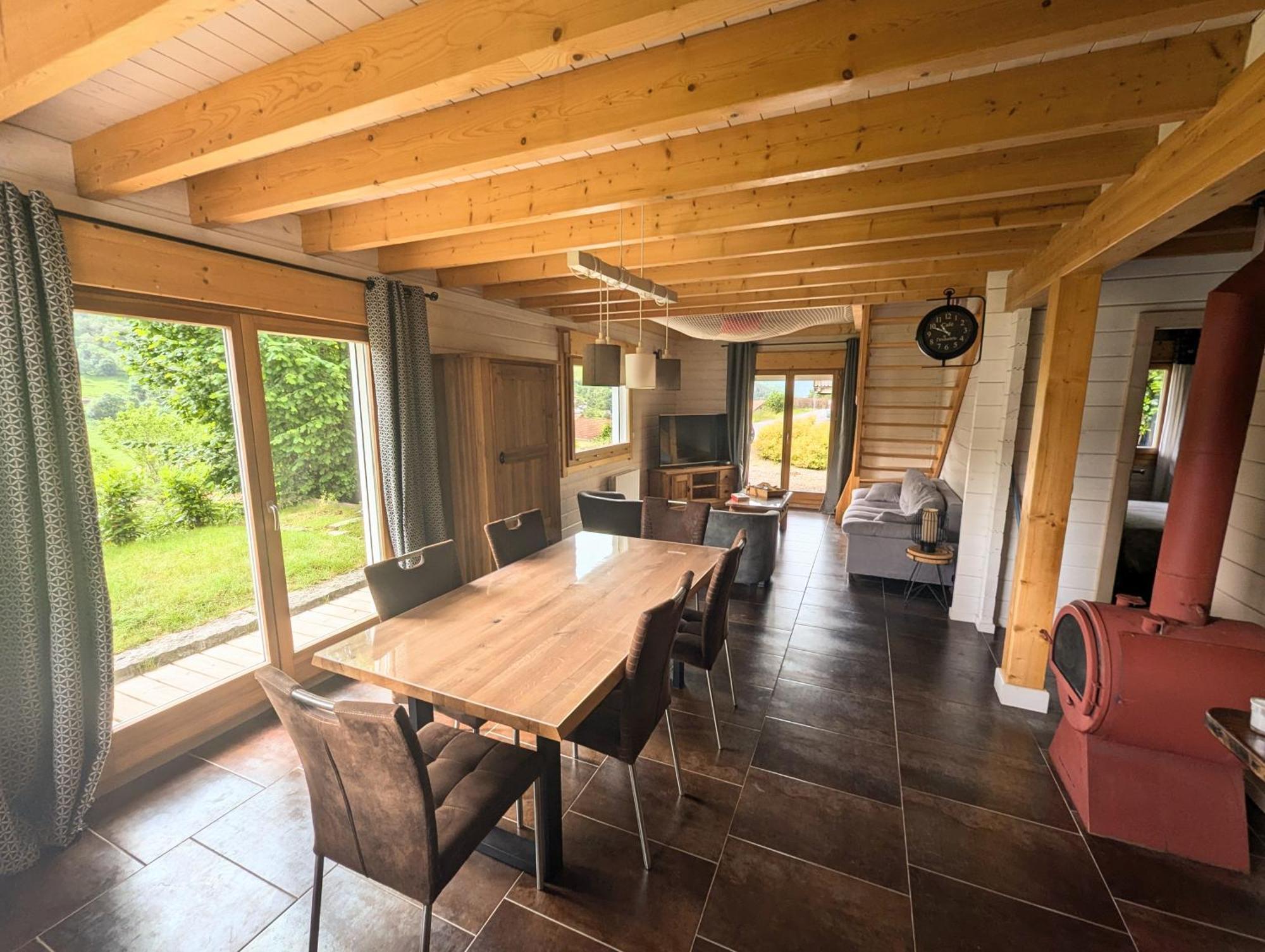 Chalet Sauna Jacuzzi 6 Personnes La Bresse Esterno foto