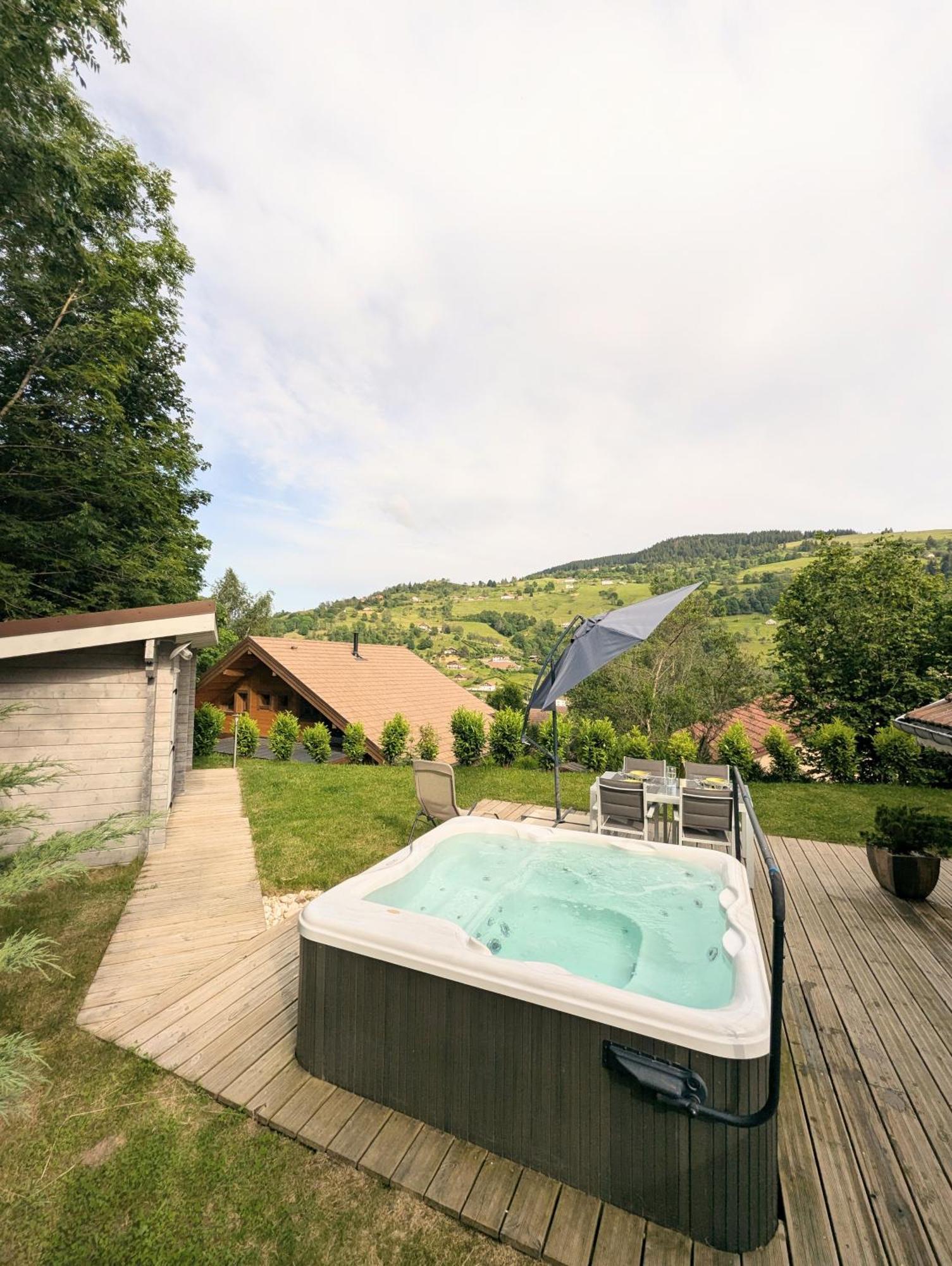 Chalet Sauna Jacuzzi 6 Personnes La Bresse Esterno foto